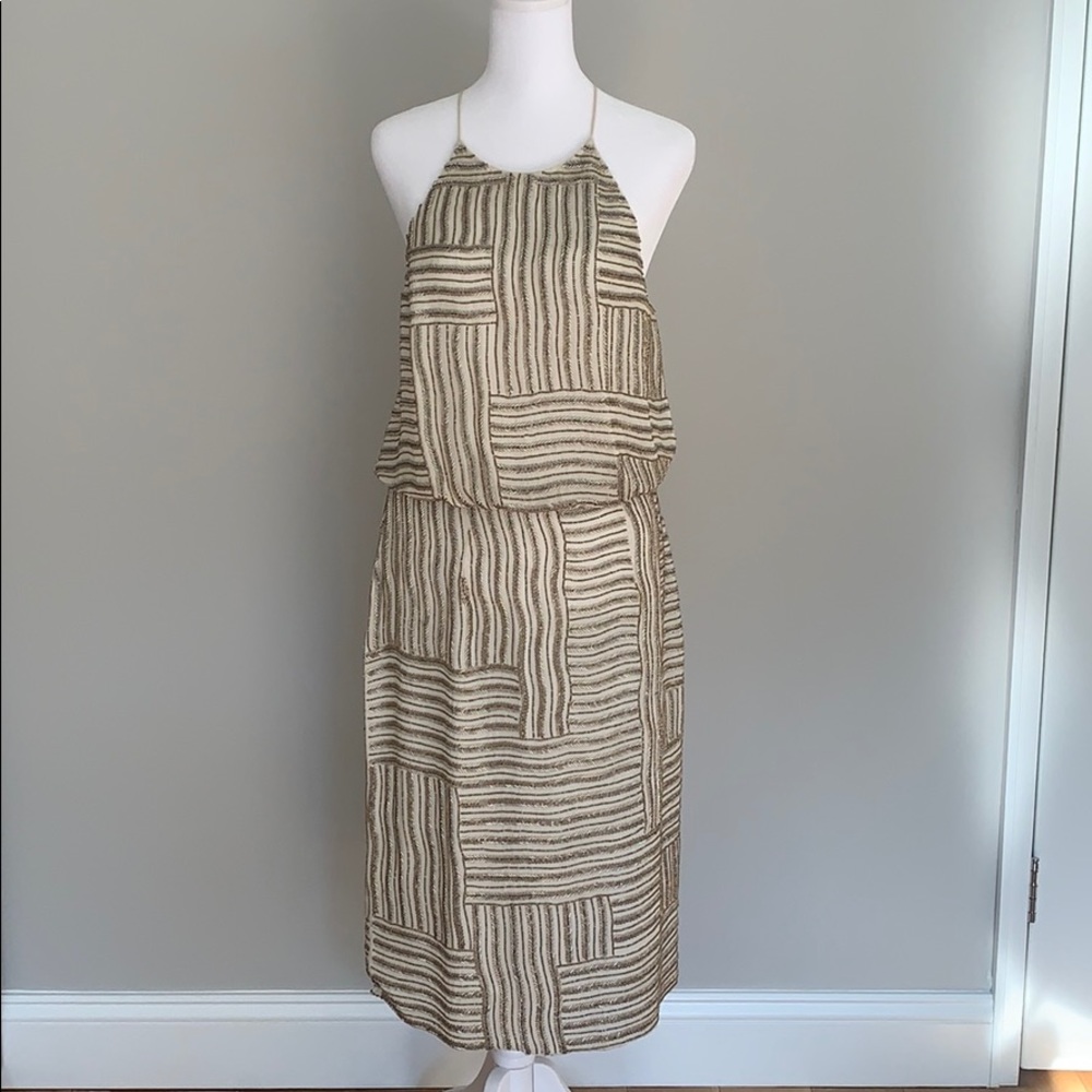 NWT Diane von Furstenberg beaded midi dress